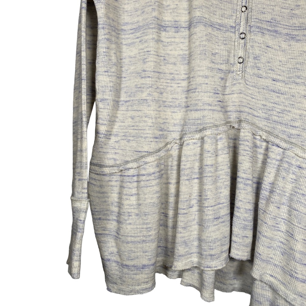 Free People Heathered Gray Long Sleeve Tee - Picture 6 of 13
